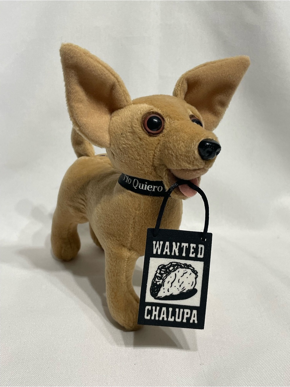 7” Vintage Taco Bell Chihuahua Yo Quierro Taco Bell Chalupa Wanted Talking Plush